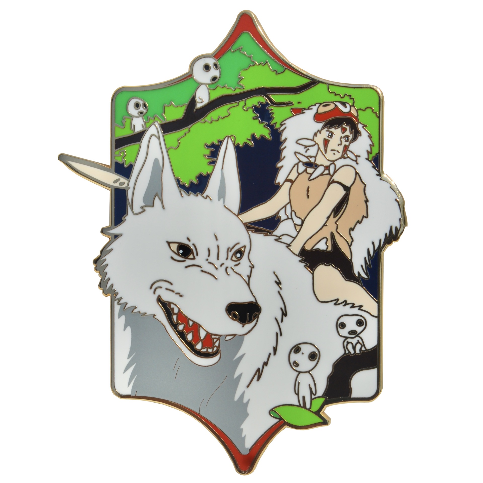 Anime Merchandise In Japanese - 애니메이션 상품 Mononoke 브로치 공주 금속