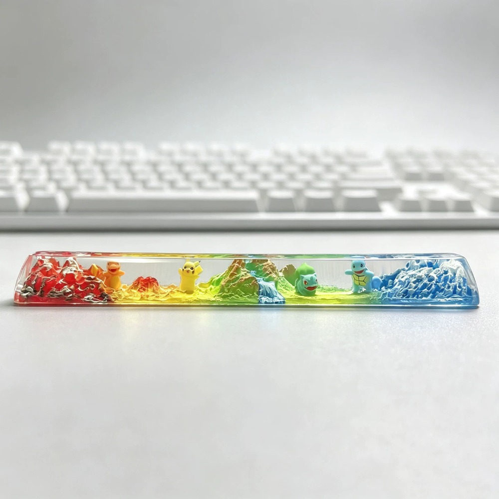 Keycap Artisan Anime - 포켓몬 3D 키캡 이브이 레진 스페이스바
