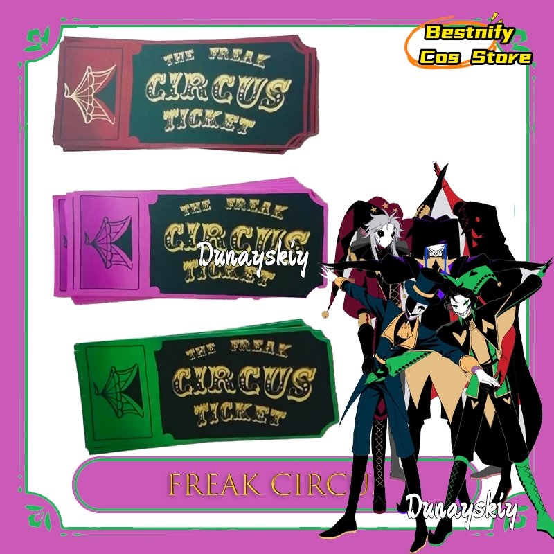 BFreak 서커스 티켓 카드 레드 그린 핑크 애니메이 - Anime Merchandise Europe 리뷰 및 가격