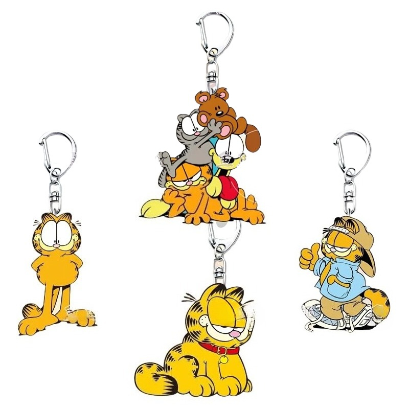 가필드 만화 귀여운 학생 아크릴 키체인 창의적인 카와이 - Anime Merchandise Wholesale 리뷰 및 가격